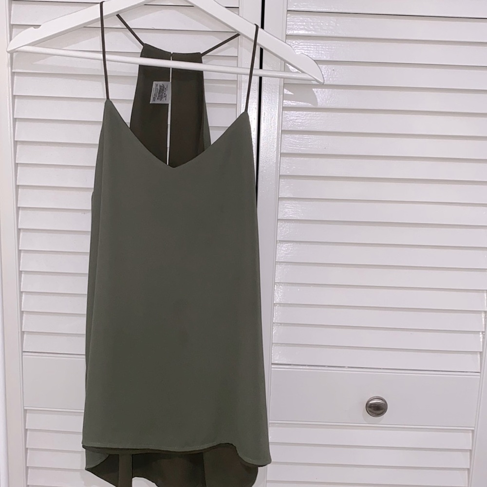 Express Reversible Barcelona Cami in Olive Green